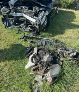 damaged vehicle
